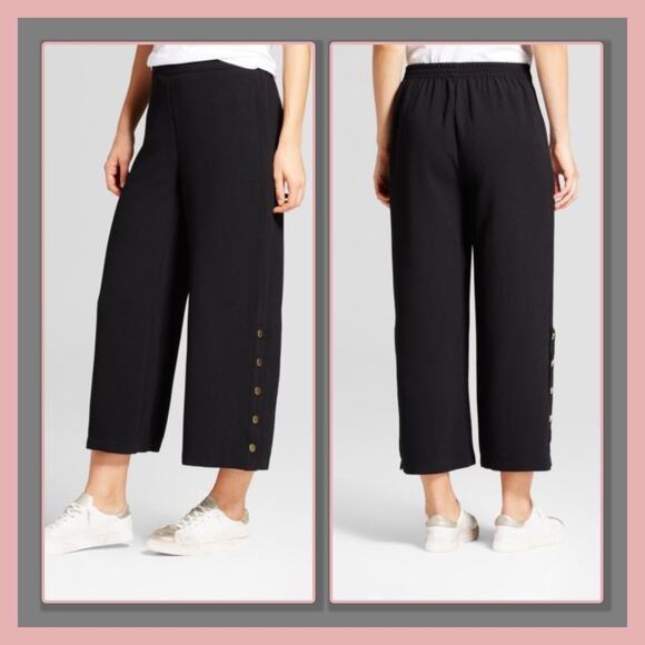 WHO WHAT WEAR Wide Leg CROP PANTS - Picture 1 of 5